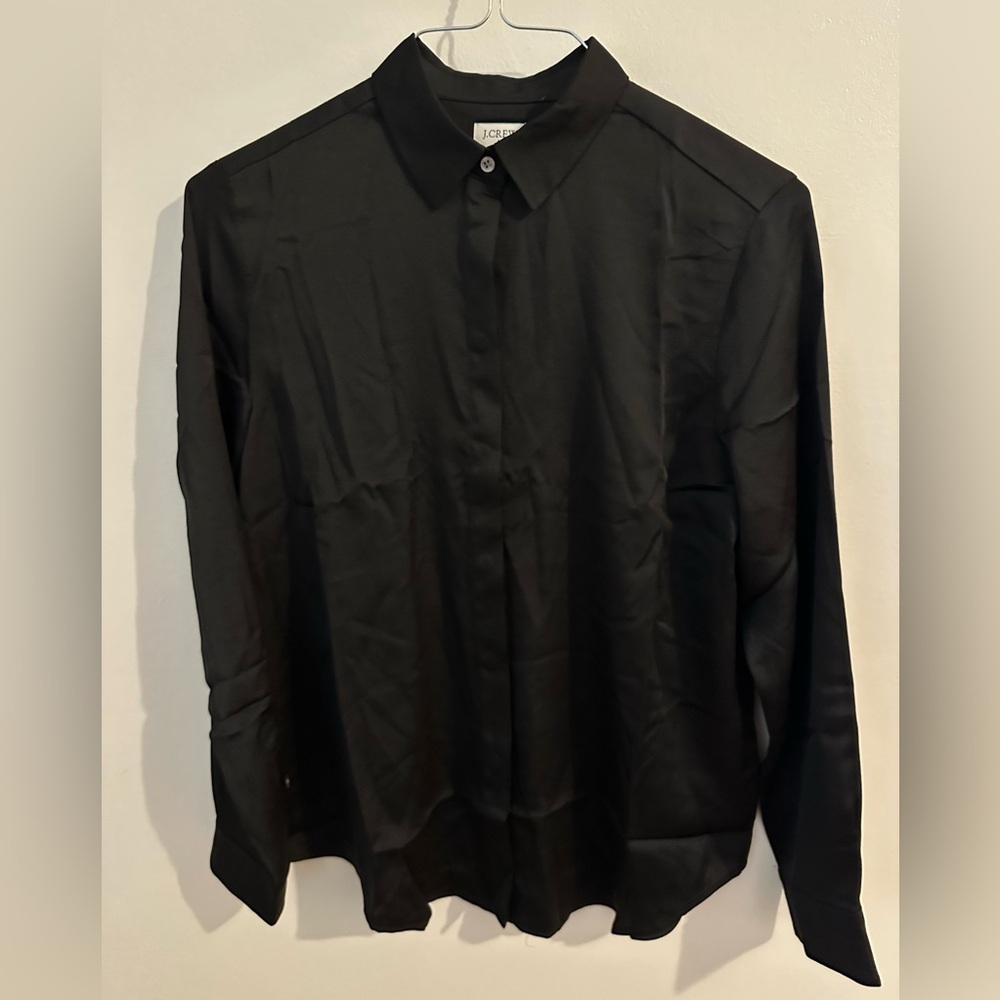 Black silk blouse